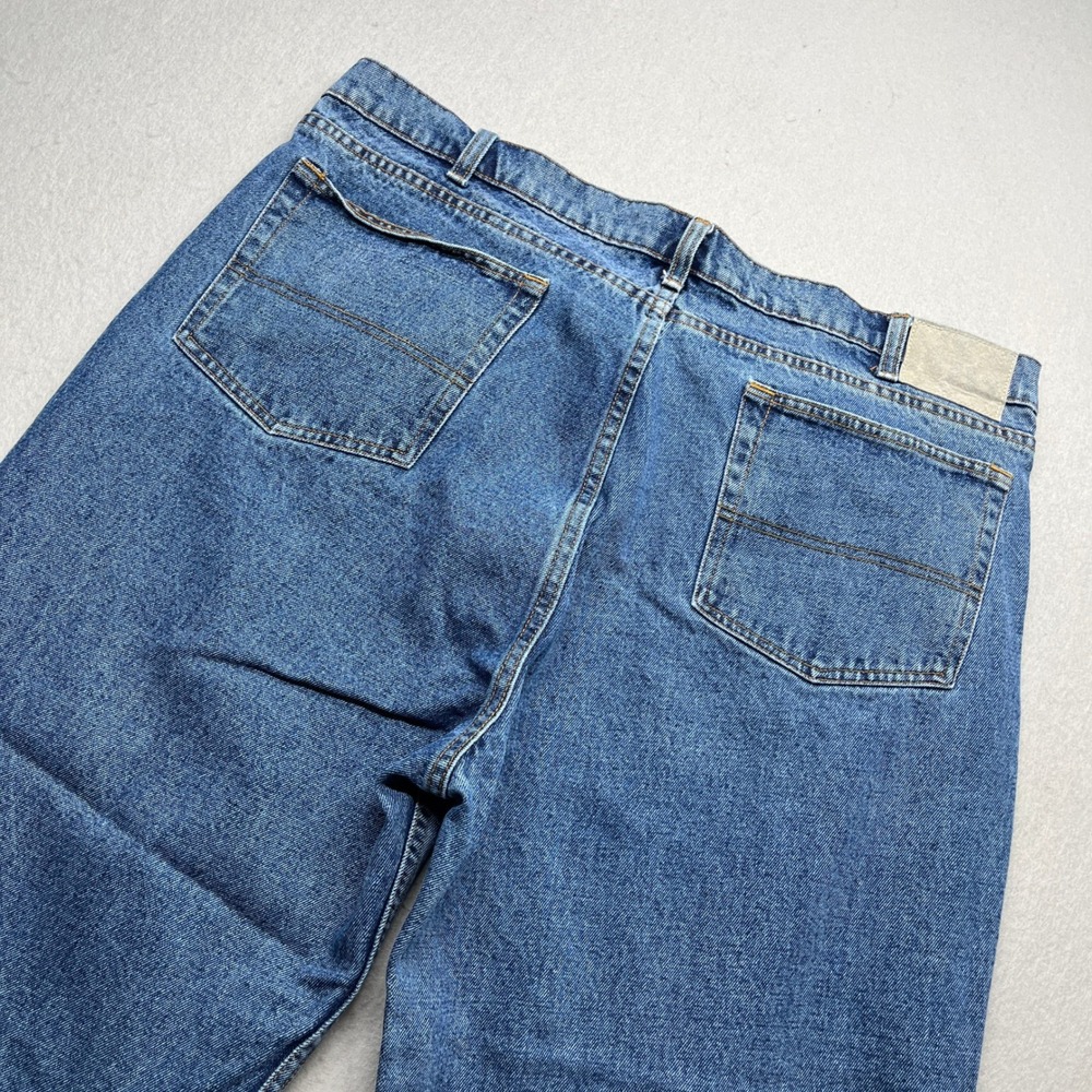 River Road Jean Company Mens Blue Denim Jeans 42x26 Medium Wash Vintage Style